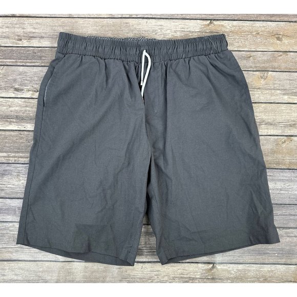 Jimmy Stuart Australia Bahamas Linen Cotton Shorts Mens Size L Gray Pockets - Picture 1 of 13